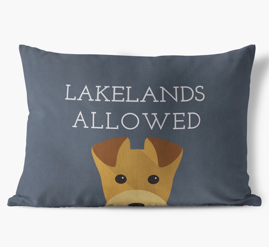 Dogs Allowed: Personalised {breedFullName} Soft Touch Cushion