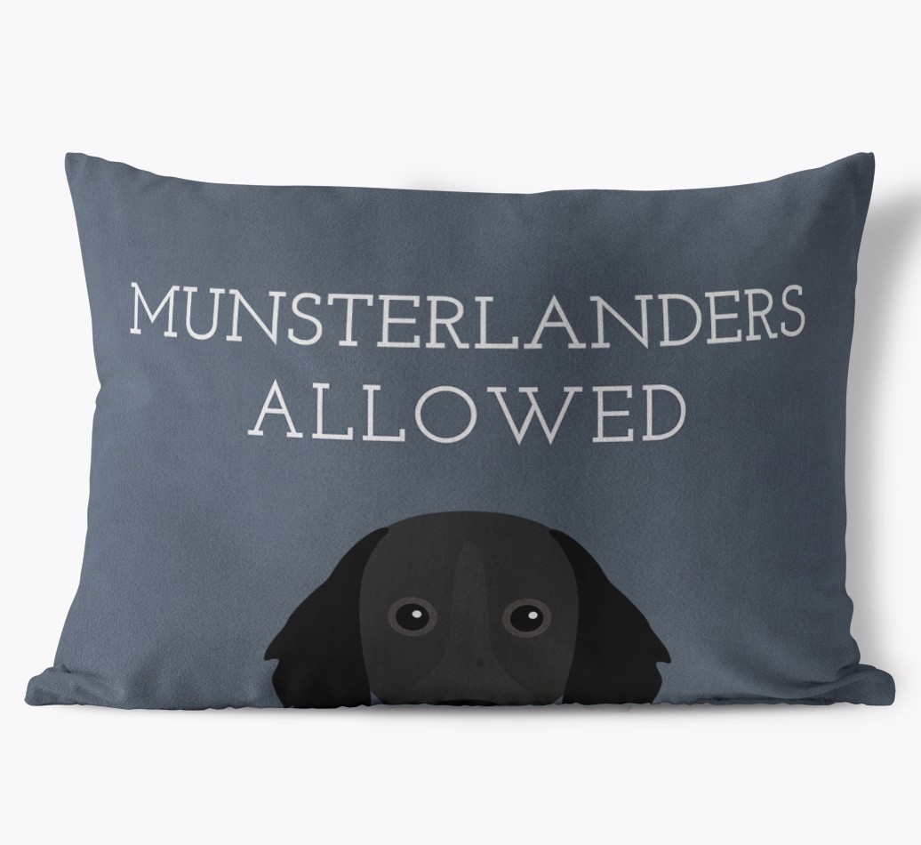 Dogs Allowed: Personalised {breedFullName} Soft Touch Cushion