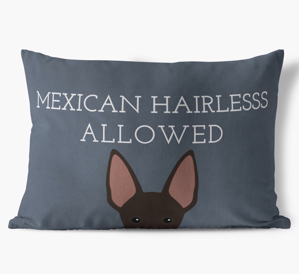 Dogs Allowed: Personalised {breedFullName} Soft Touch Cushion