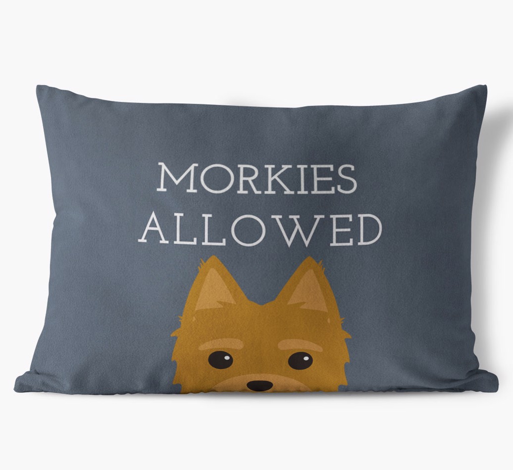 Dogs Allowed: Personalised {breedFullName} Soft Touch Cushion