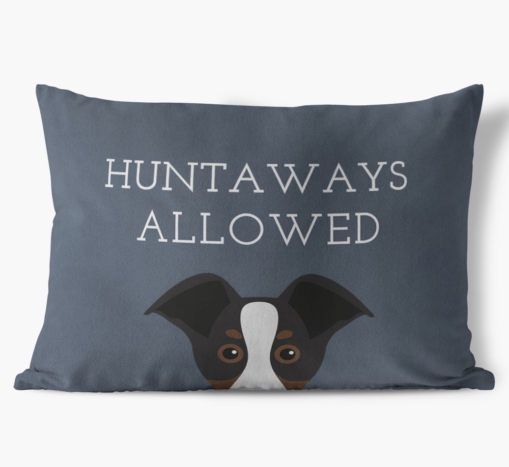Dogs Allowed: Personalised {breedFullName} Soft Touch Cushion