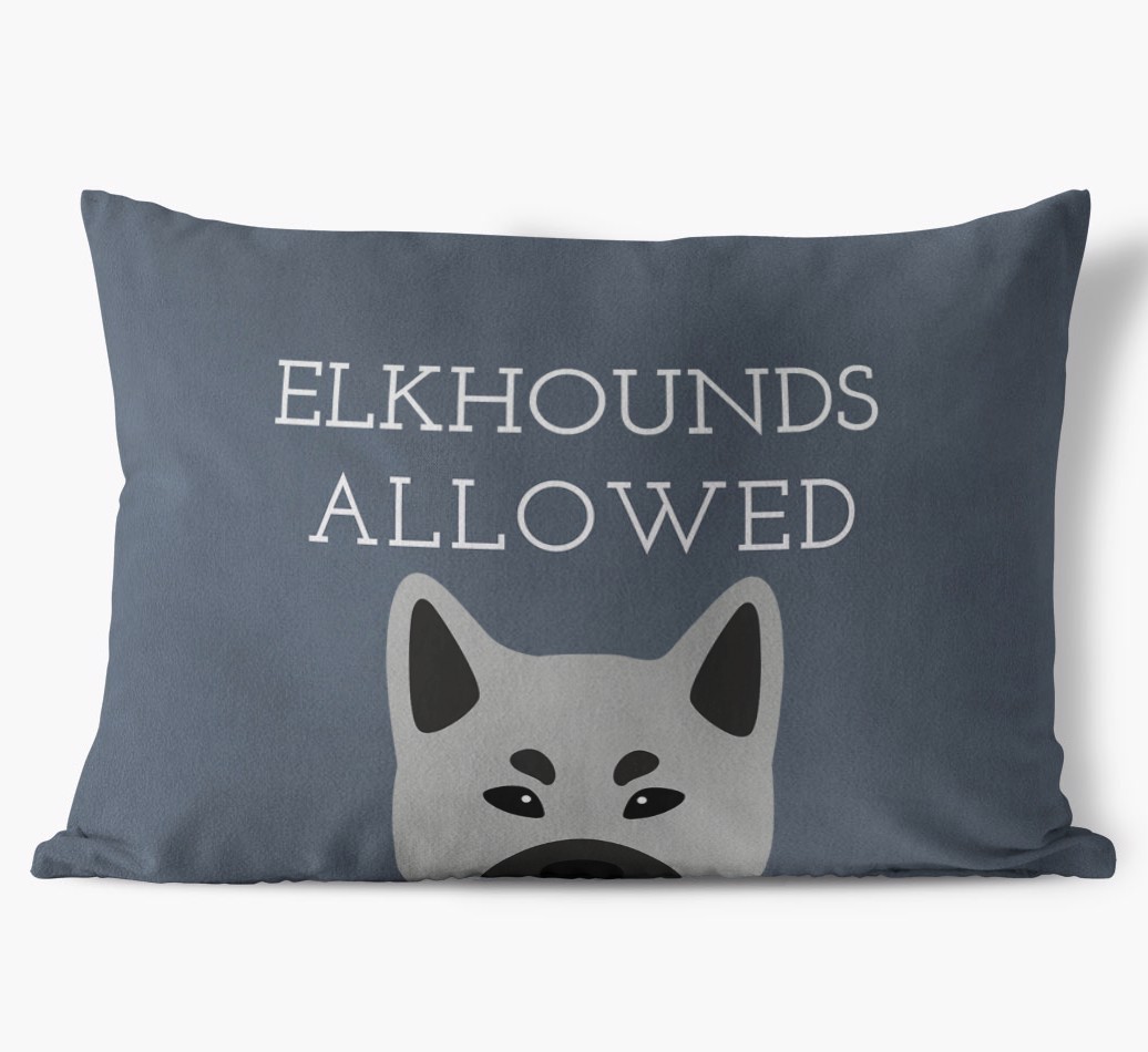 Dogs Allowed: Personalised {breedFullName} Soft Touch Cushion