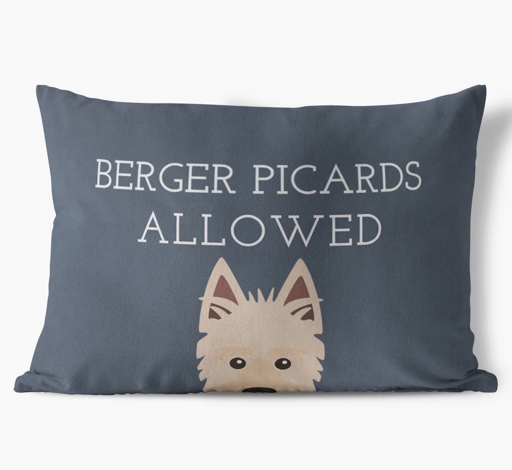 Dogs Allowed: Personalised {breedFullName} Soft Touch Cushion