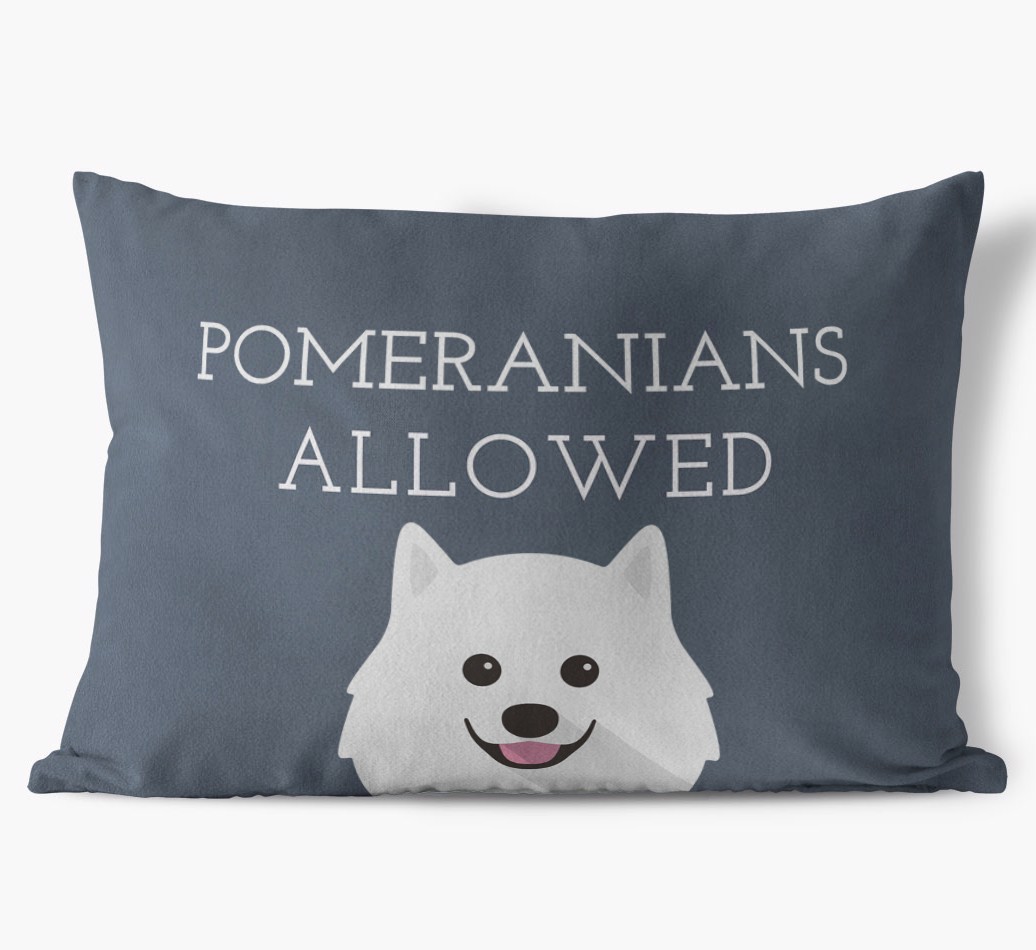 Dogs Allowed: Personalised {breedFullName} Soft Touch Cushion