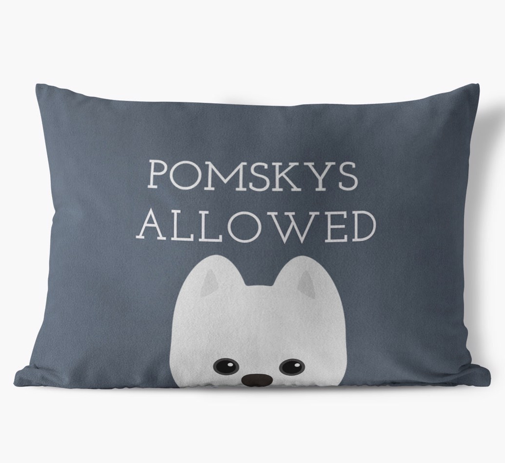 Dogs Allowed: Personalized {breedFullName} Soft Touch Pillow