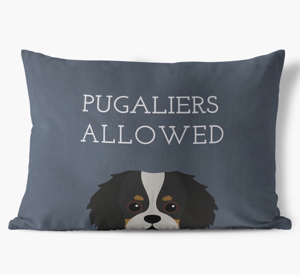 Dogs Allowed: Personalised {breedFullName} Soft Touch Cushion