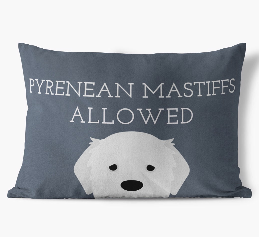 Dogs Allowed: Personalised {breedFullName} Soft Touch Cushion