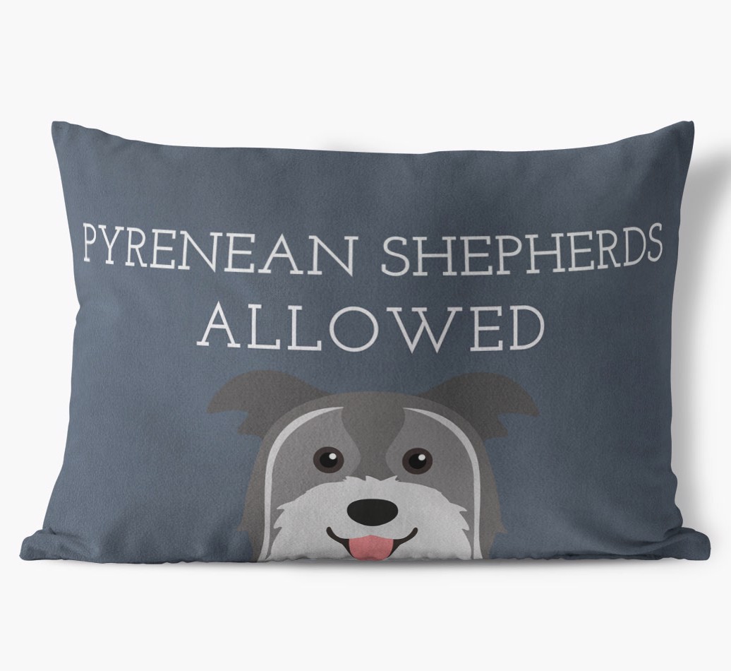 Dogs Allowed: Personalised {breedFullName} Soft Touch Cushion