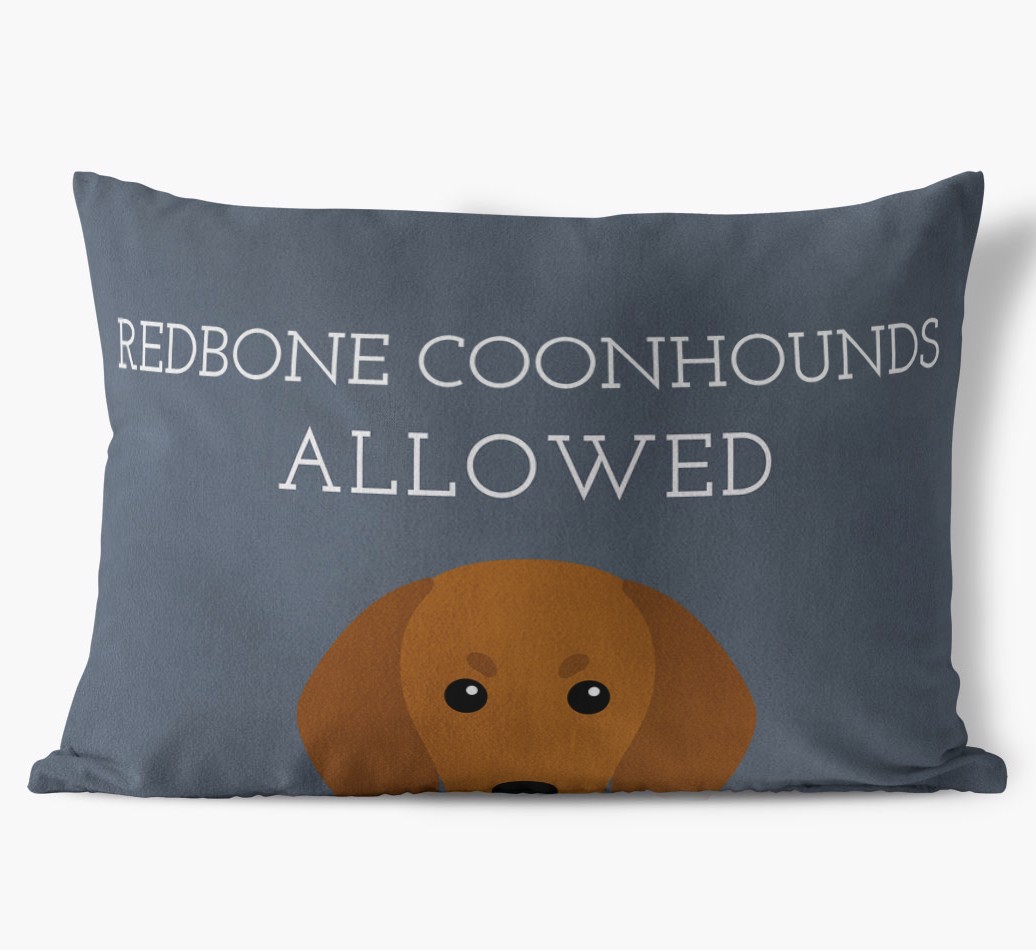 Dogs Allowed: Personalised {breedFullName} Soft Touch Cushion