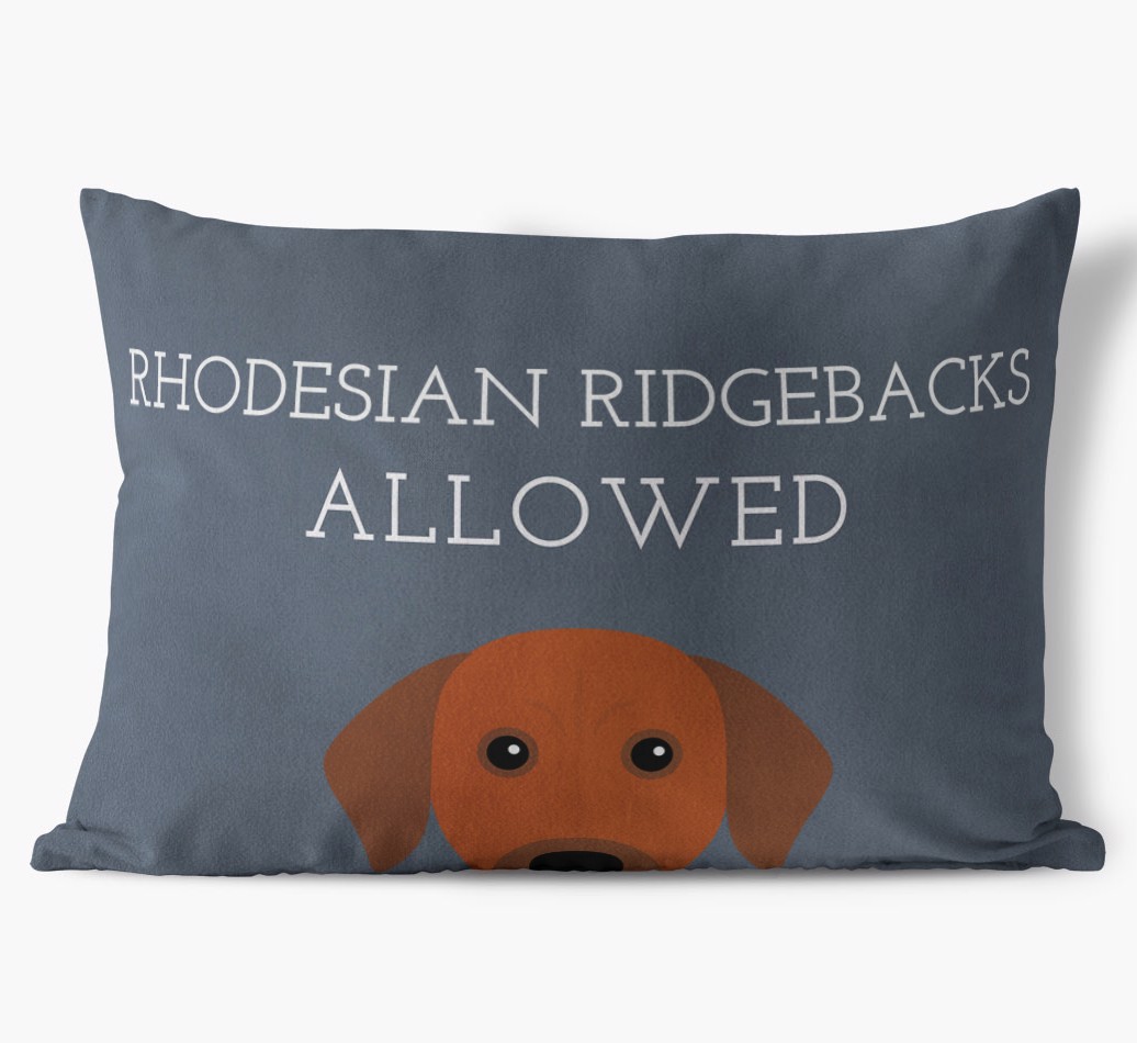 Dogs Allowed: Personalised {breedFullName} Soft Touch Cushion