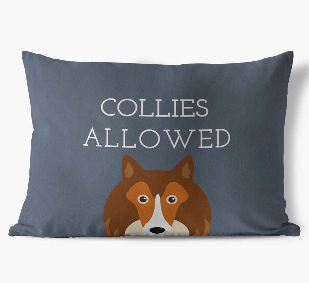 Dogs Allowed: Personalised {breedFullName} Soft Touch Cushion