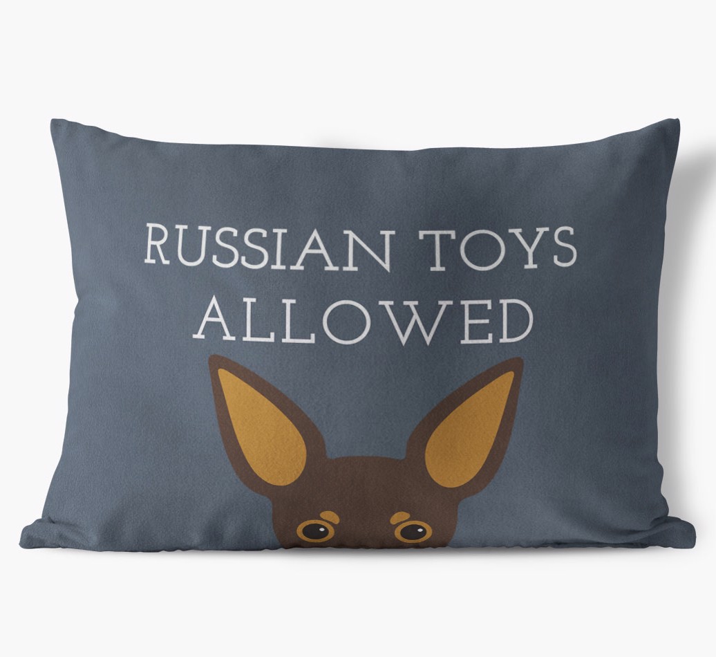 Dogs Allowed: Personalised {breedFullName} Soft Touch Cushion