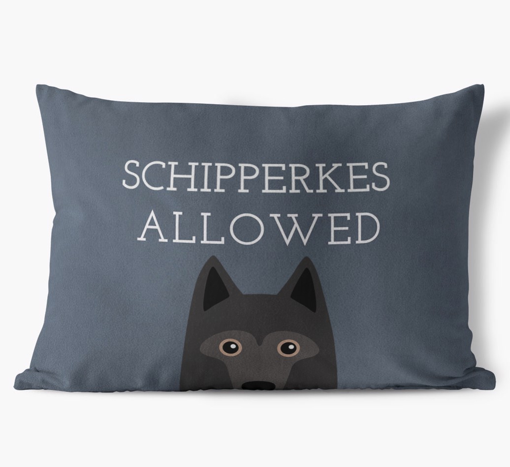 Dogs Allowed: Personalised {breedFullName} Soft Touch Cushion