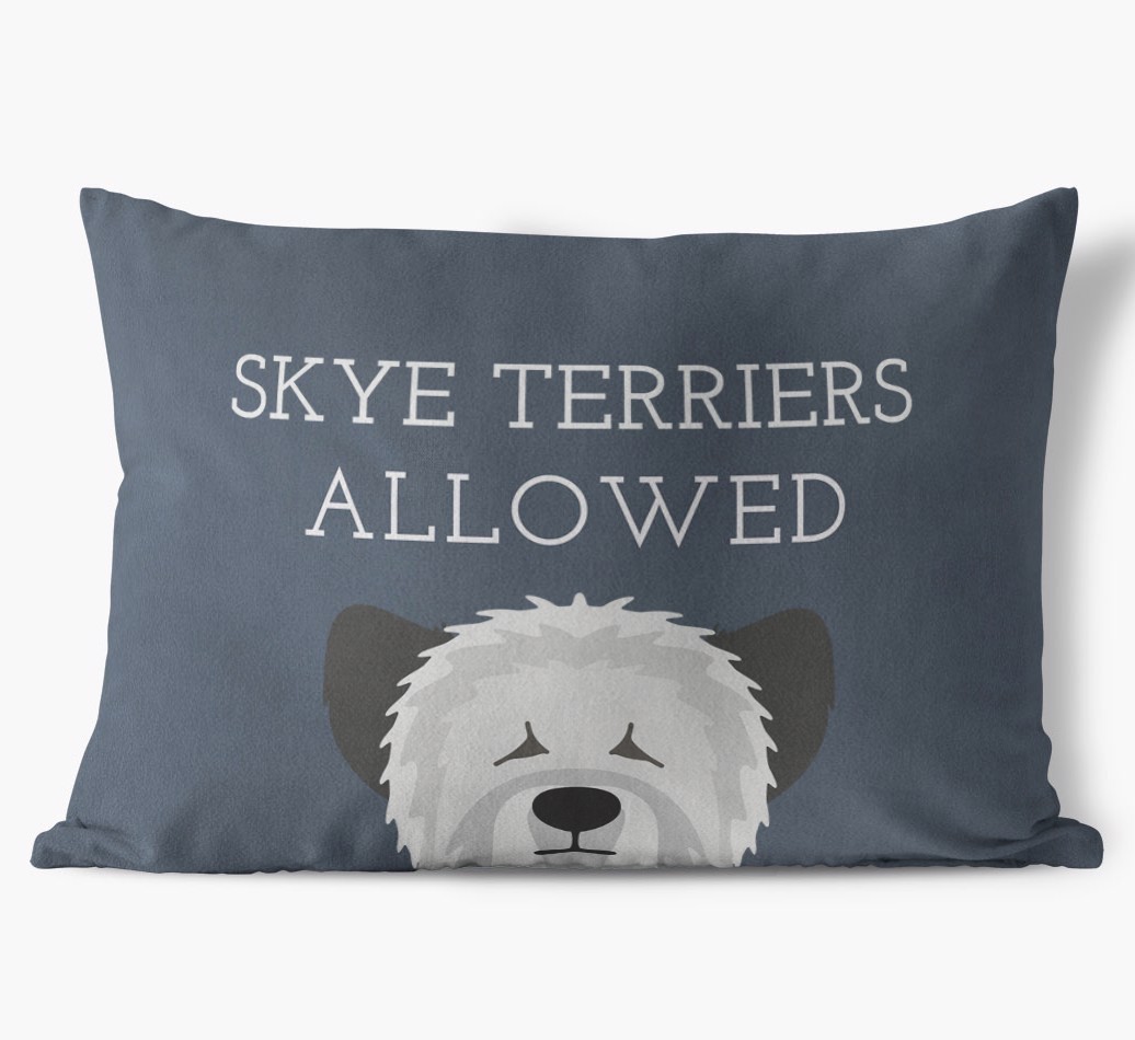 Dogs Allowed: Personalised {breedFullName} Soft Touch Cushion