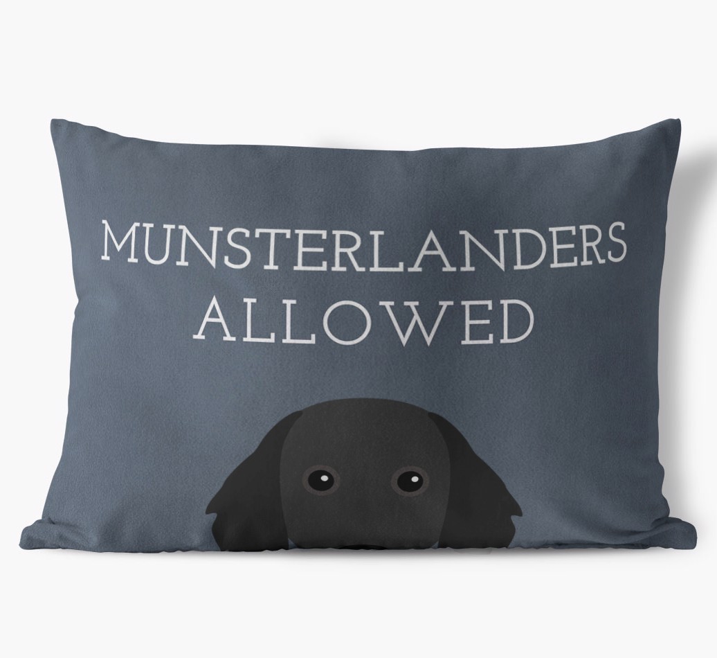 Dogs Allowed: Personalised {breedFullName} Soft Touch Cushion