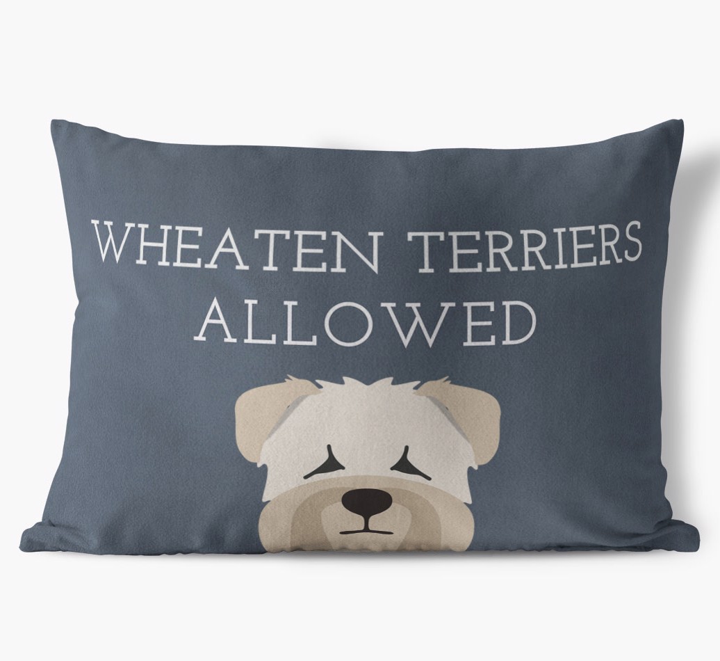 Dogs Allowed: Personalised {breedFullName} Soft Touch Cushion