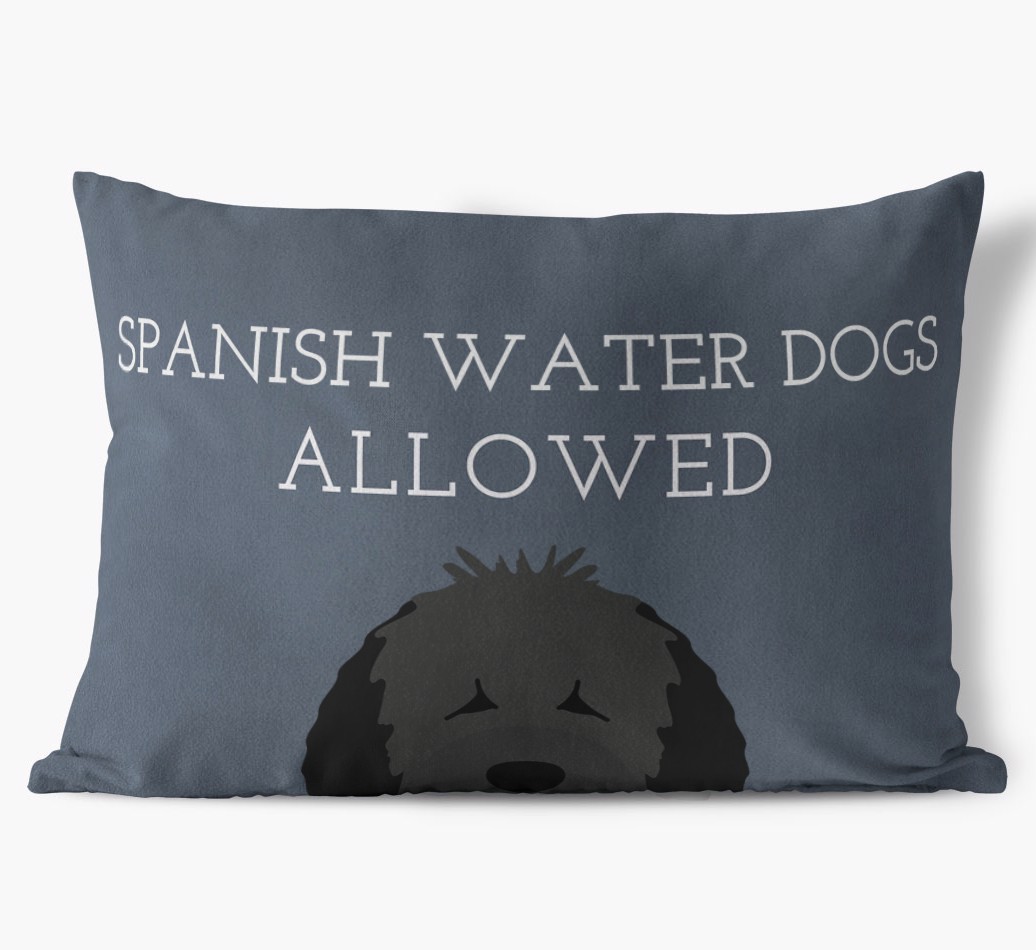Dogs Allowed: Personalised {breedFullName} Soft Touch Cushion