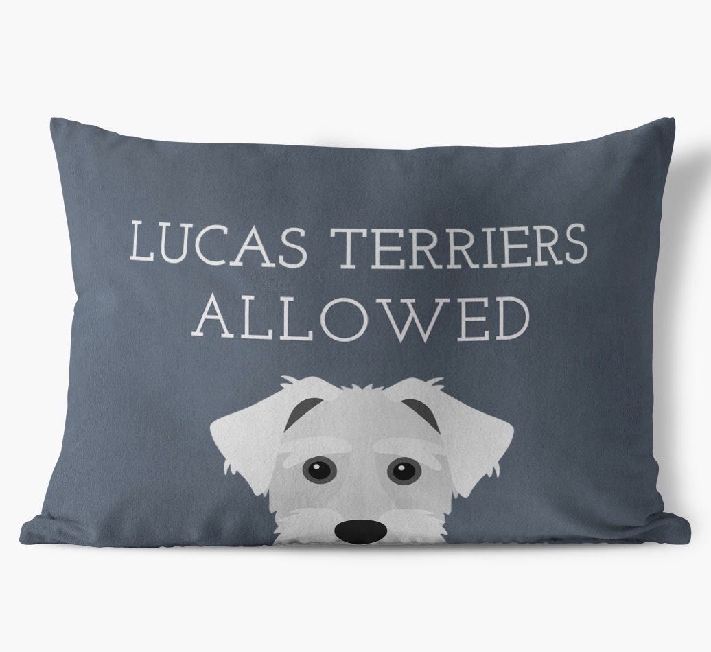 Dogs Allowed: Personalised {breedFullName} Soft Touch Cushion