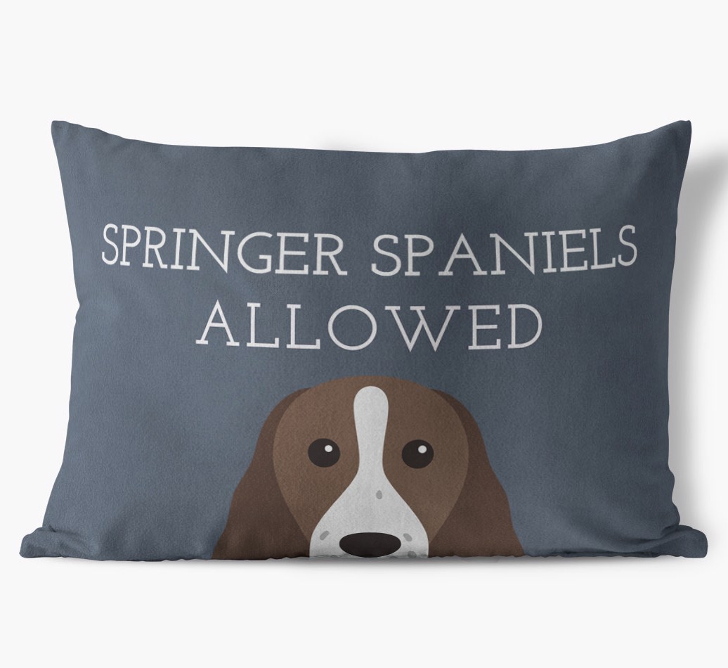Dogs Allowed: Personalised {breedFullName} Soft Touch Cushion