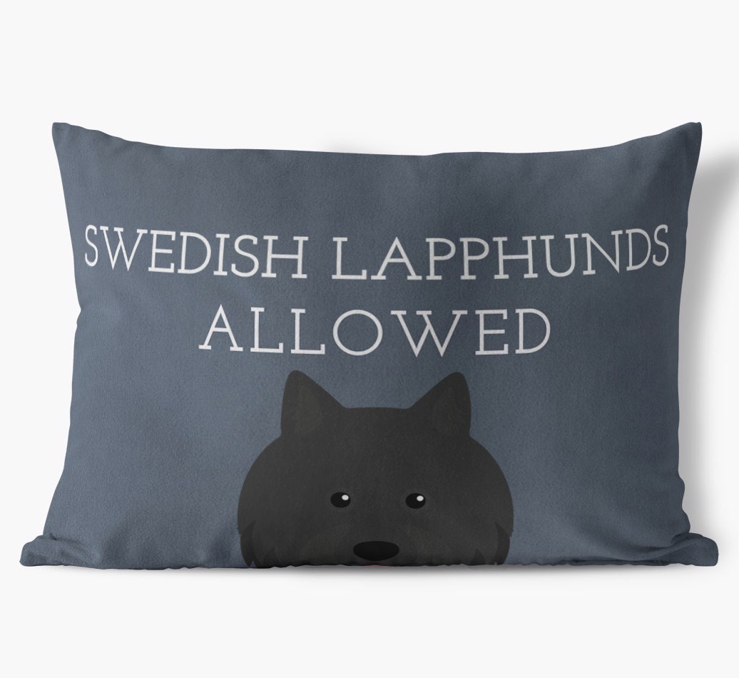 Dogs Allowed: Personalised {breedFullName} Soft Touch Cushion