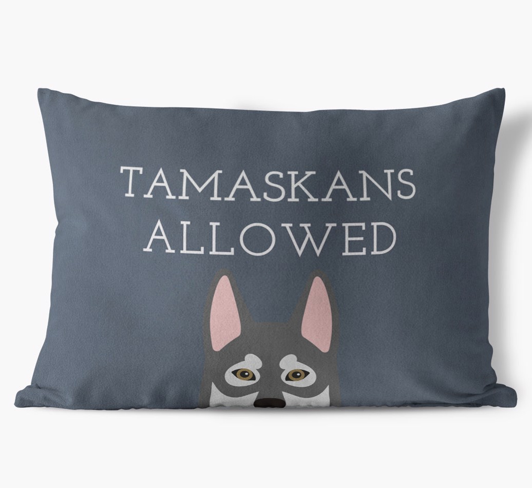 Dogs Allowed: Personalized {breedFullName} Soft Touch Pillow