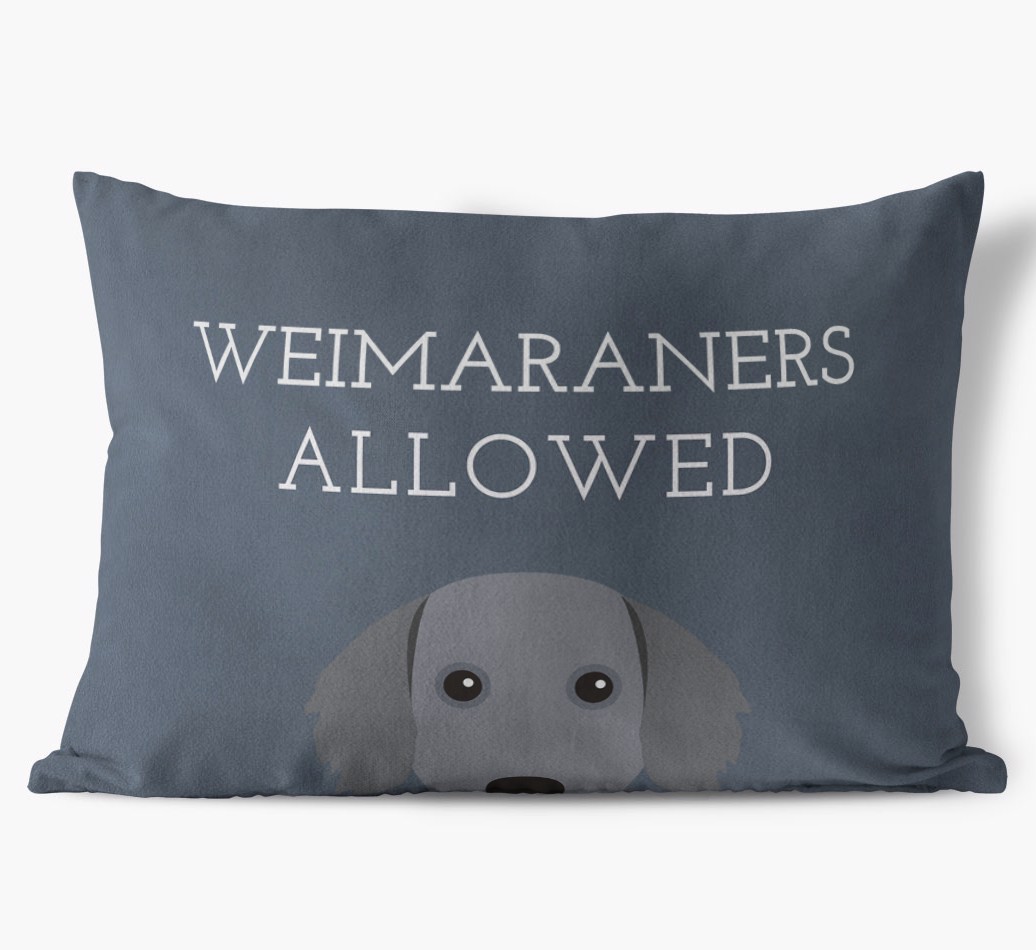 Dogs Allowed: Personalized {breedFullName} Soft Touch Pillow