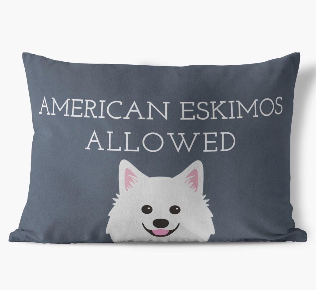 Dogs Allowed: Personalized {breedFullName} Soft Touch Pillow