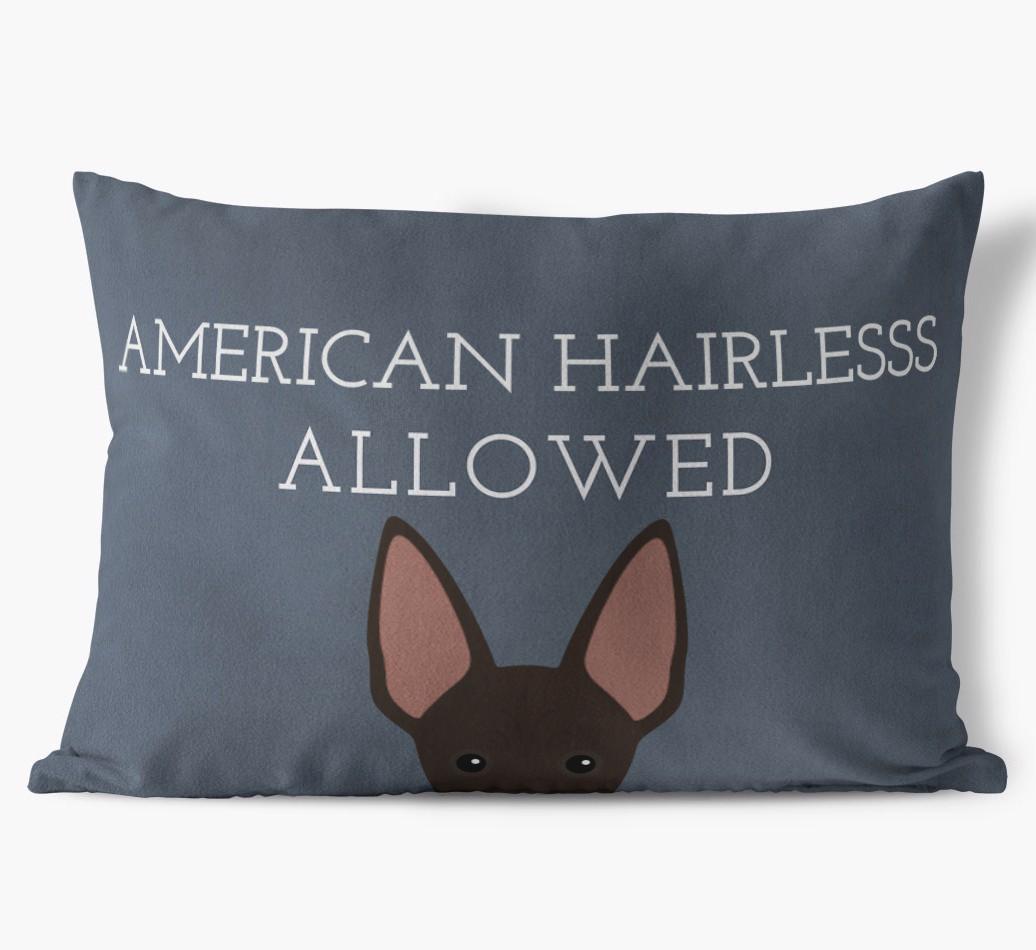 Dogs Allowed: Personalized {breedFullName} Soft Touch Pillow