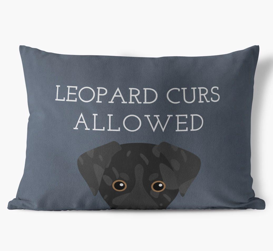 Dogs Allowed: Personalized {breedFullName} Soft Touch Pillow