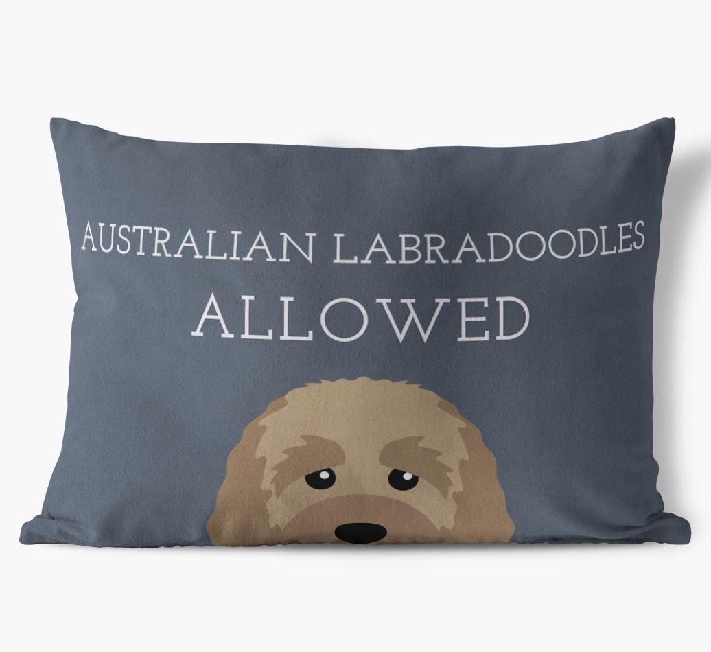 Dogs Allowed: Personalized {breedFullName} Soft Touch Pillow