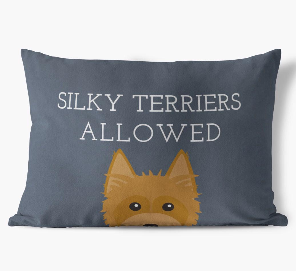 Dogs Allowed: Personalized {breedFullName} Soft Touch Pillow