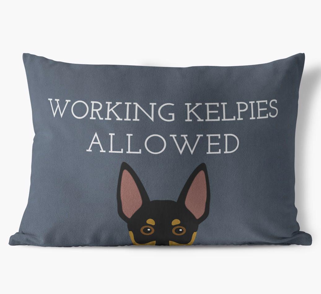 Dogs Allowed: Personalized {breedFullName} Soft Touch Pillow