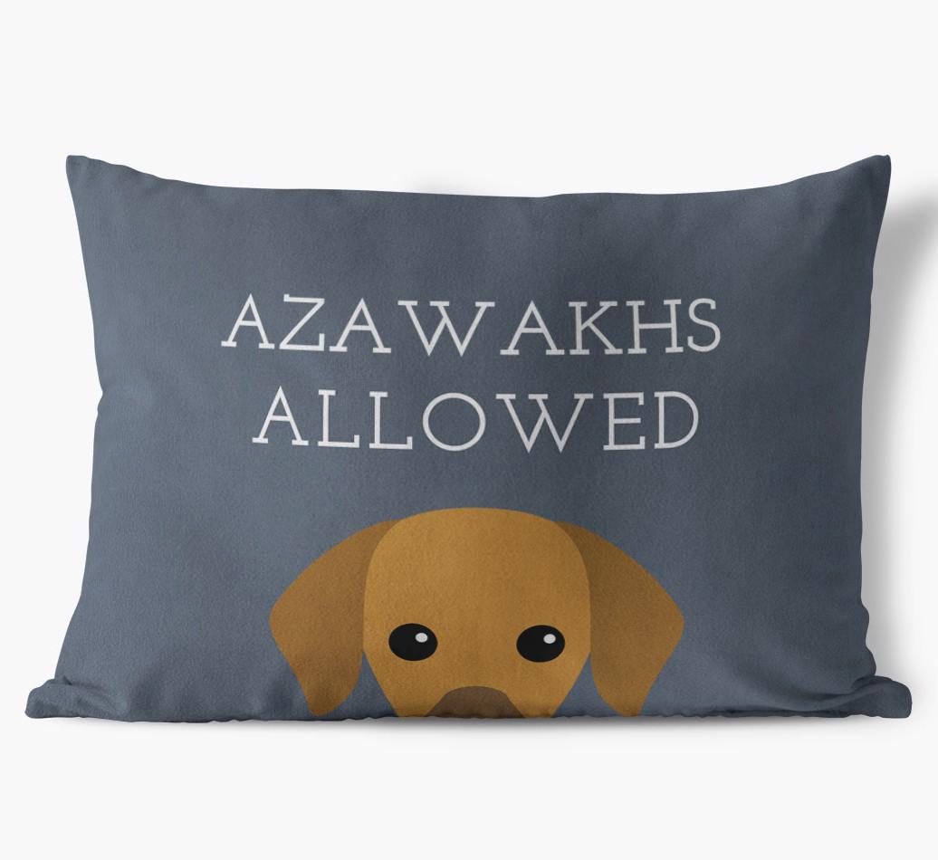 Dogs Allowed: Personalized {breedFullName} Soft Touch Pillow