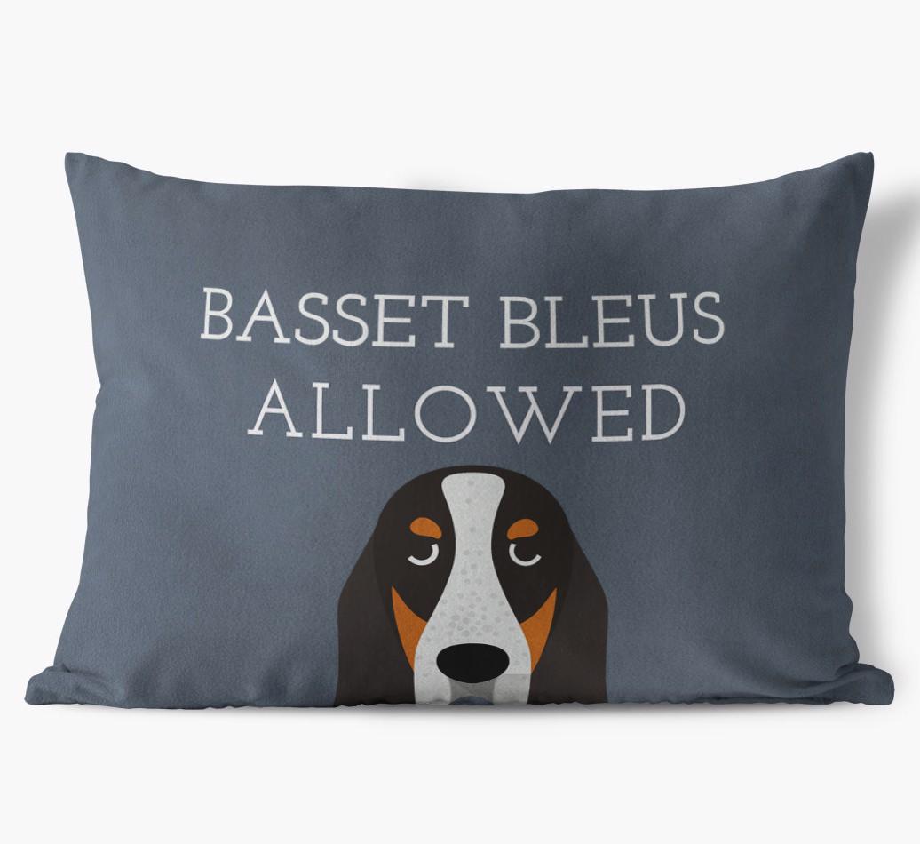 Dogs Allowed: Personalized {breedFullName} Soft Touch Pillow