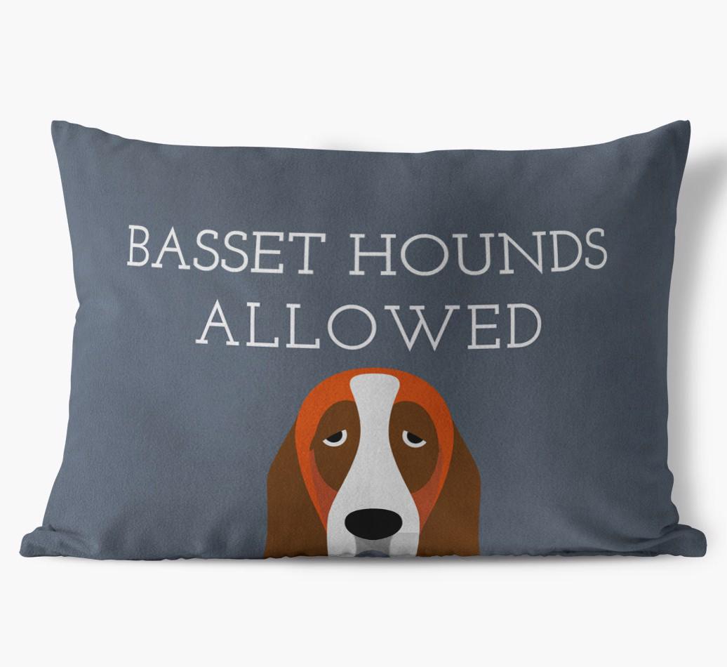 Dogs Allowed: Personalized {breedFullName} Soft Touch Pillow