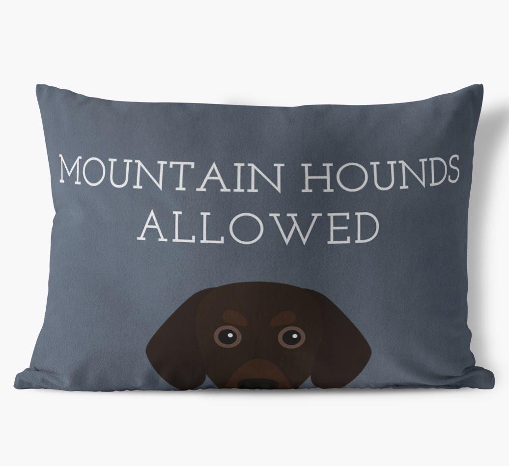 Dogs Allowed: Personalized {breedFullName} Soft Touch Pillow