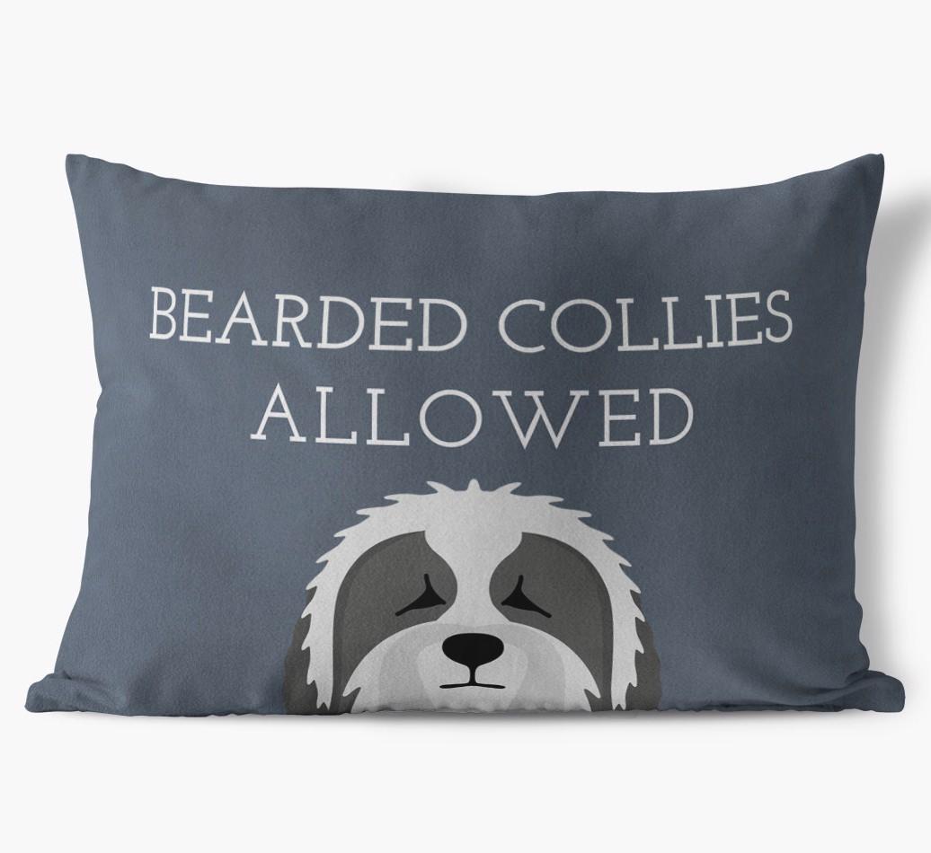 Dogs Allowed: Personalized {breedFullName} Soft Touch Pillow