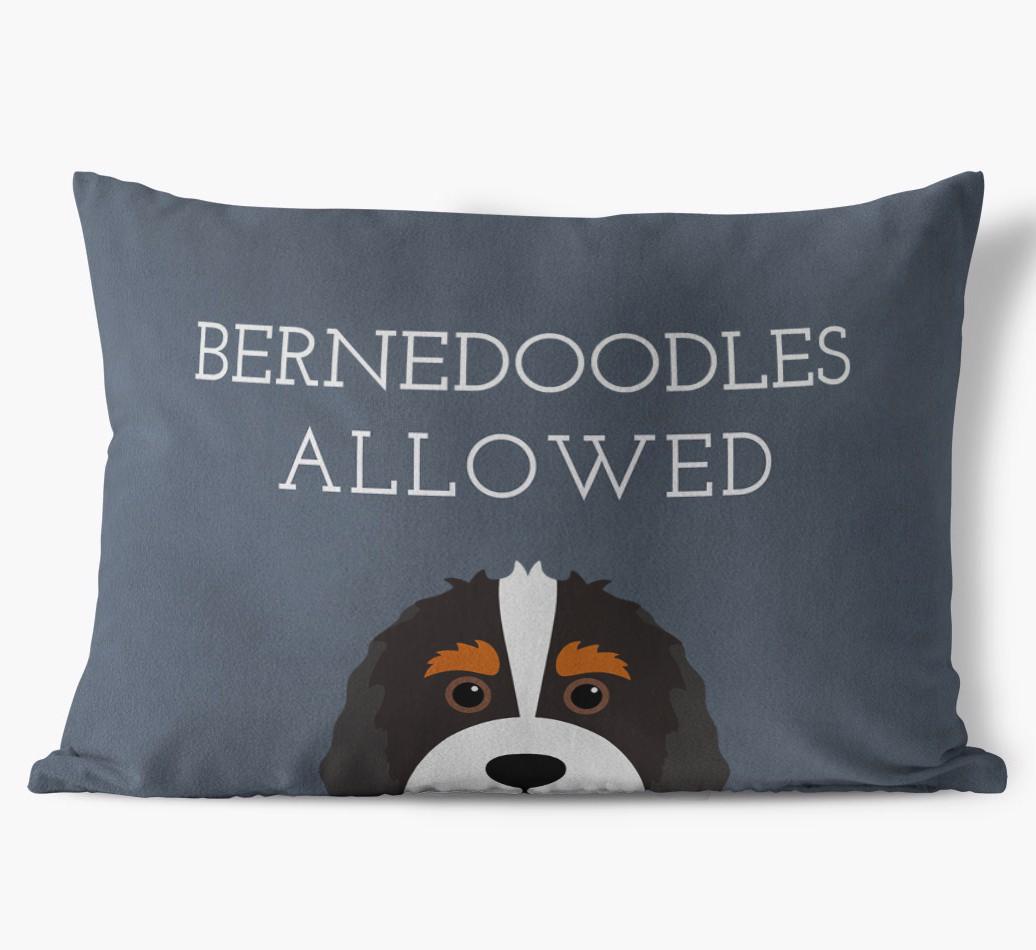 Dogs Allowed: Personalized {breedFullName} Soft Touch Pillow