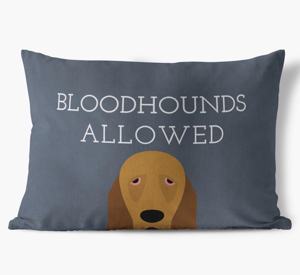 Dogs Allowed: Personalized {breedFullName} Soft Touch Pillow
