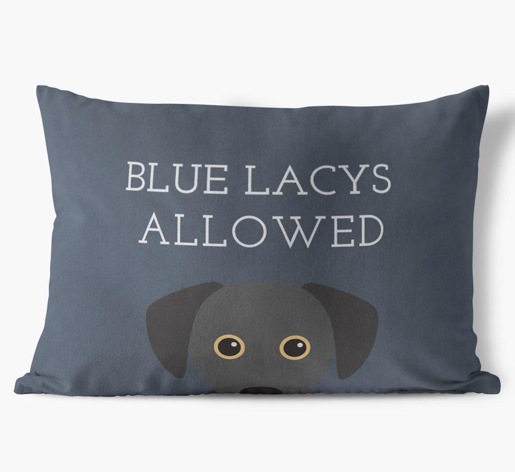 Dogs Allowed: Personalized {breedFullName} Soft Touch Pillow