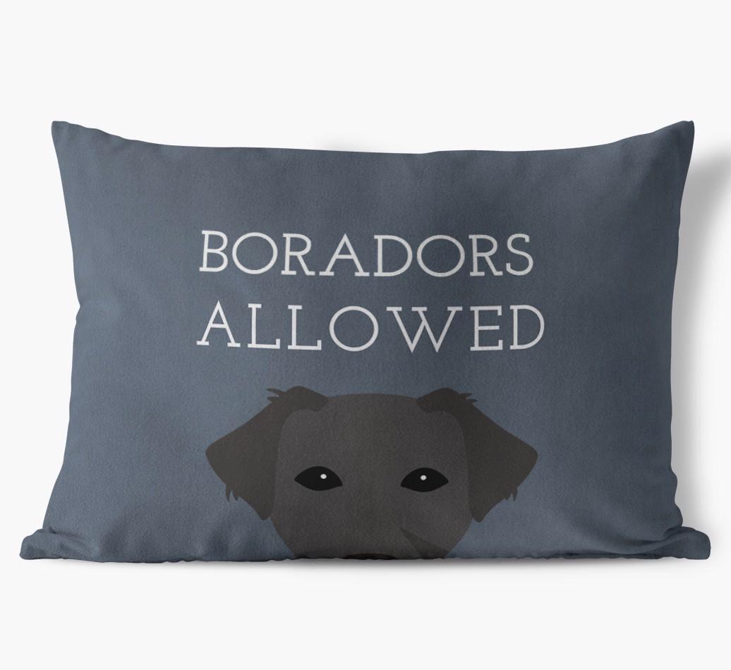 Dogs Allowed: Personalized {breedFullName} Soft Touch Pillow