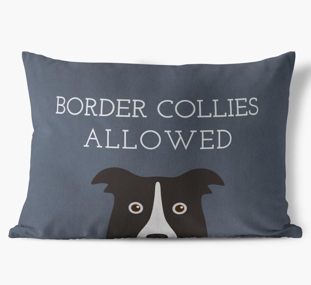 Dogs Allowed: Personalized {breedFullName} Soft Touch Pillow
