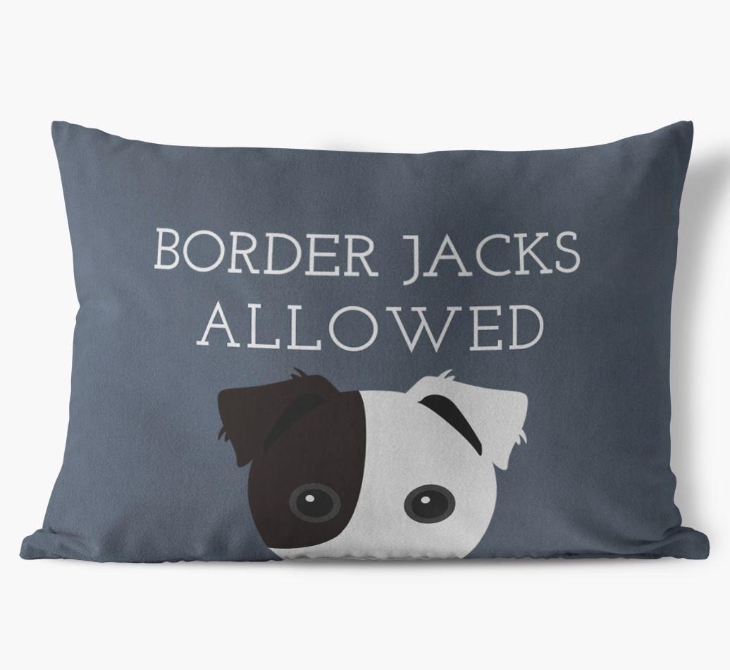 Dogs Allowed: Personalized {breedFullName} Soft Touch Pillow