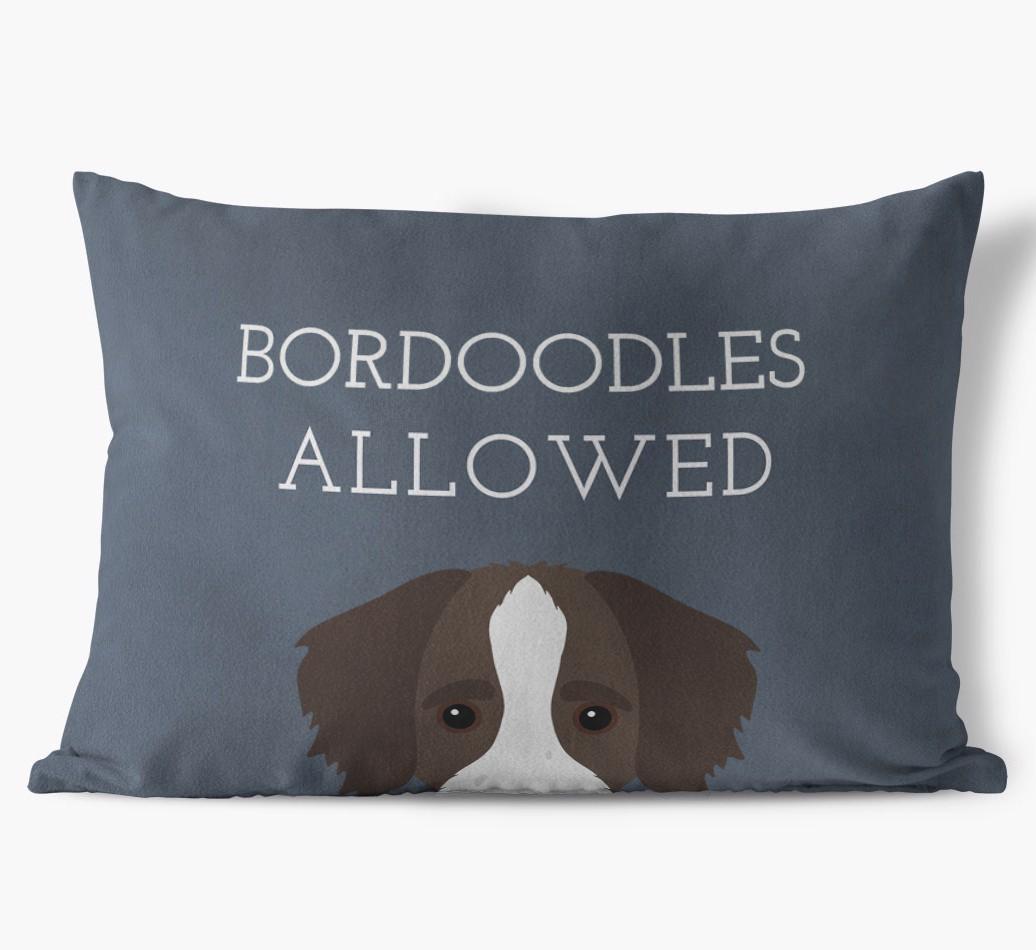 Dogs Allowed: Personalized {breedFullName} Soft Touch Pillow