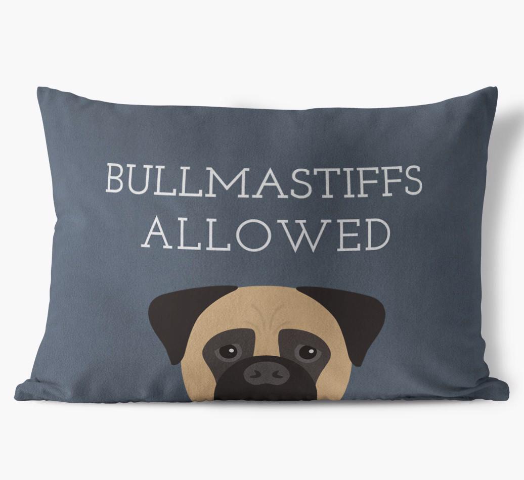 Dogs Allowed: Personalized {breedFullName} Soft Touch Pillow