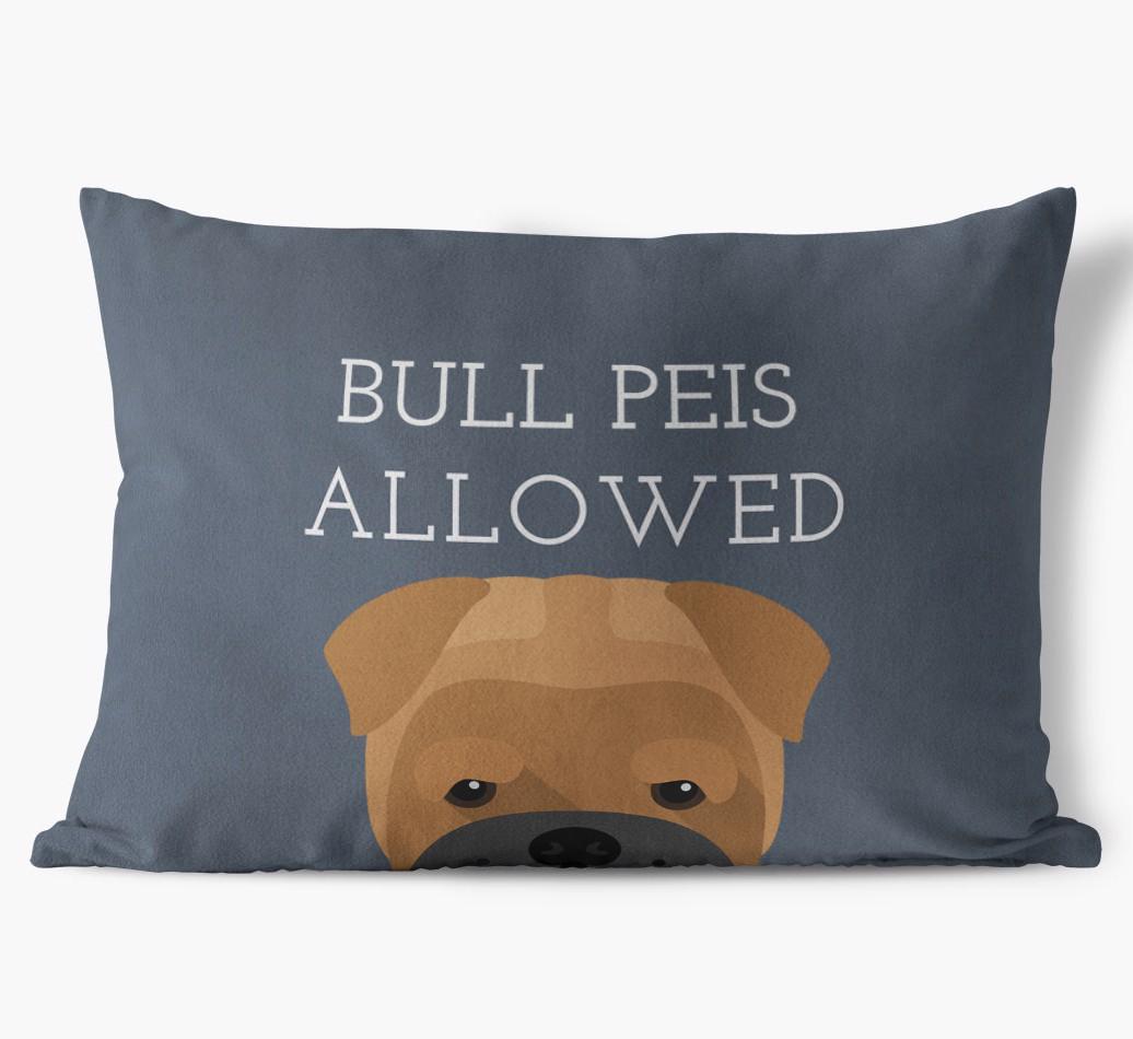 Dogs Allowed: Personalized {breedFullName} Soft Touch Pillow
