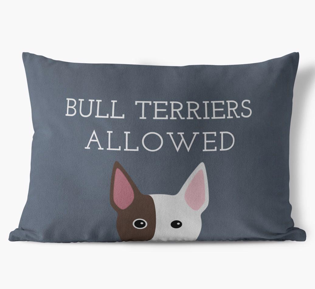 Dogs Allowed: Personalized {breedFullName} Soft Touch Pillow