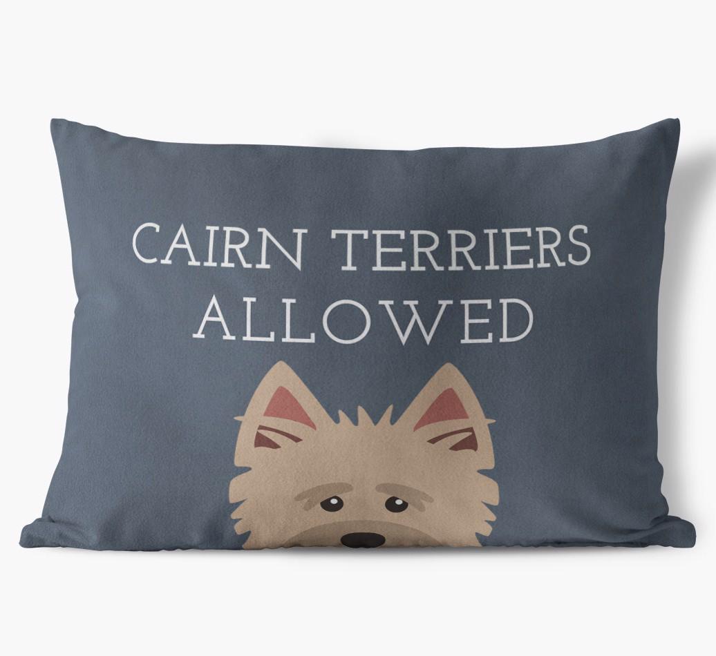 Dogs Allowed: Personalized {breedFullName} Soft Touch Pillow