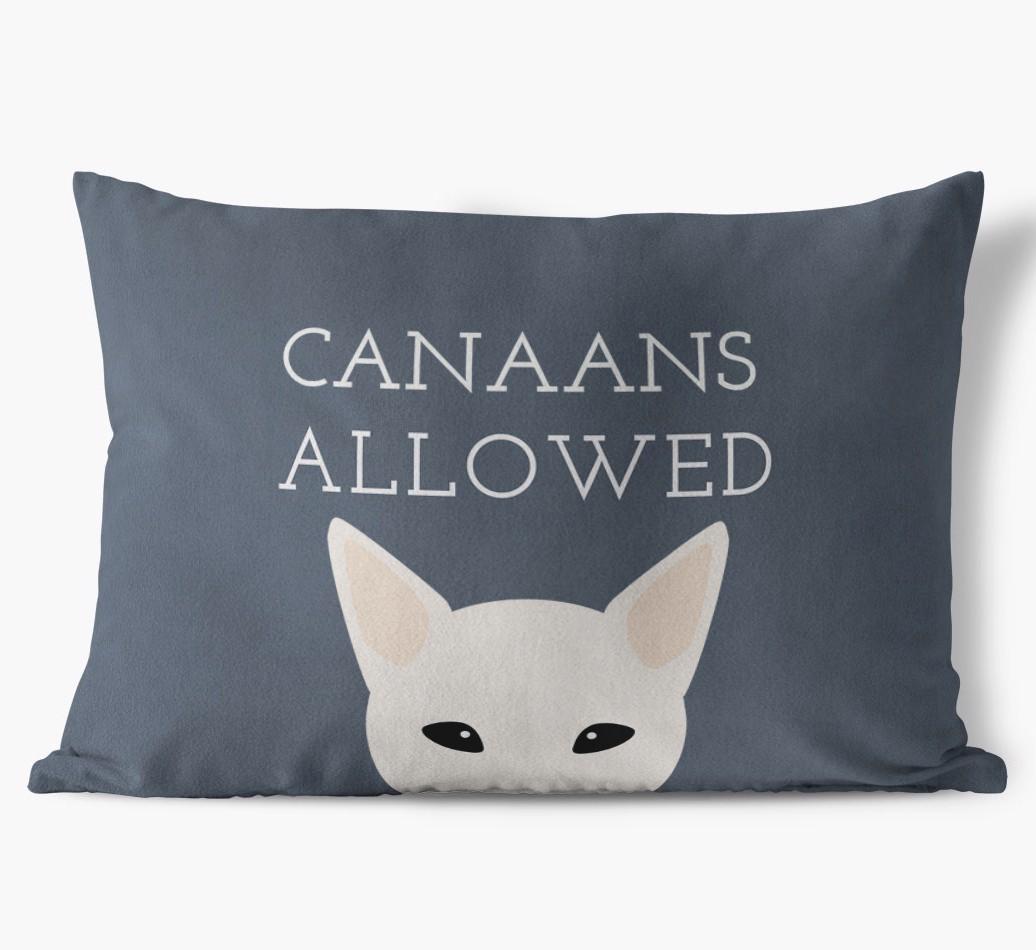 Dogs Allowed: Personalized {breedFullName} Soft Touch Pillow