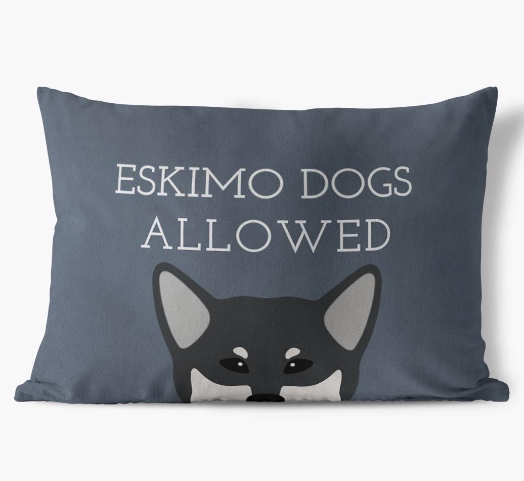 Dogs Allowed: Personalized {breedFullName} Soft Touch Pillow